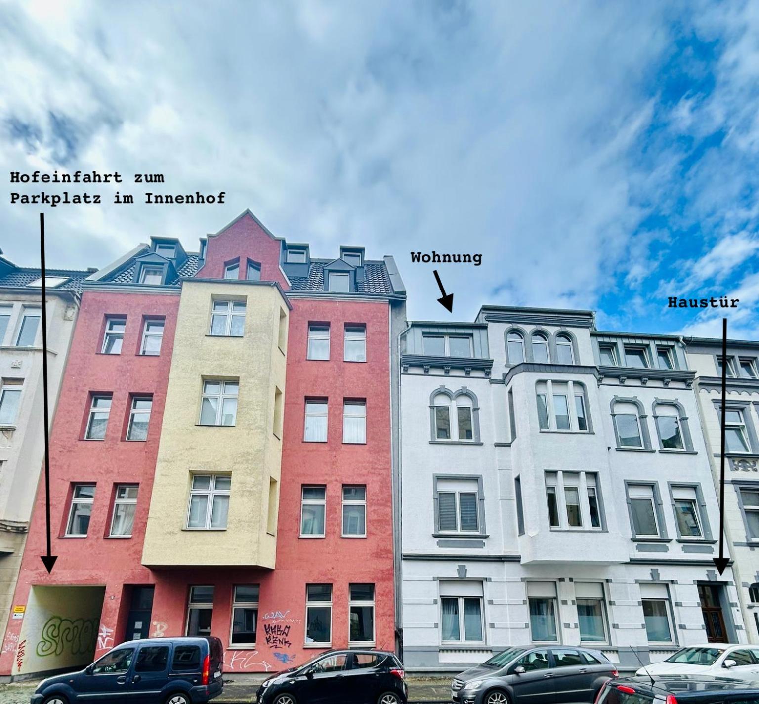 Feelslikehome - Urbane Altbauwohnung Mit Dachterasse& Parkplatz โบคุห์ม ภายนอก รูปภาพ